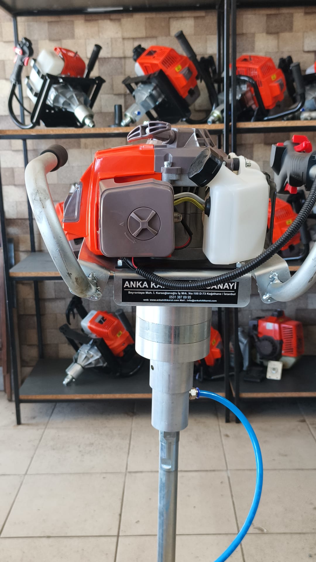 5.5 Planet Şanzıman Redüktörlü Benzinli El Sondaj Makinesi